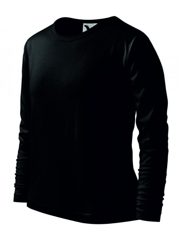 Dětské tričko dlouhý rukáv FIT-T LS 121 černá vel. 122 - Obrázek Dětské tričko dlouhý rukáv FIT-T LS 121 černá vel. 122 - Obrázek